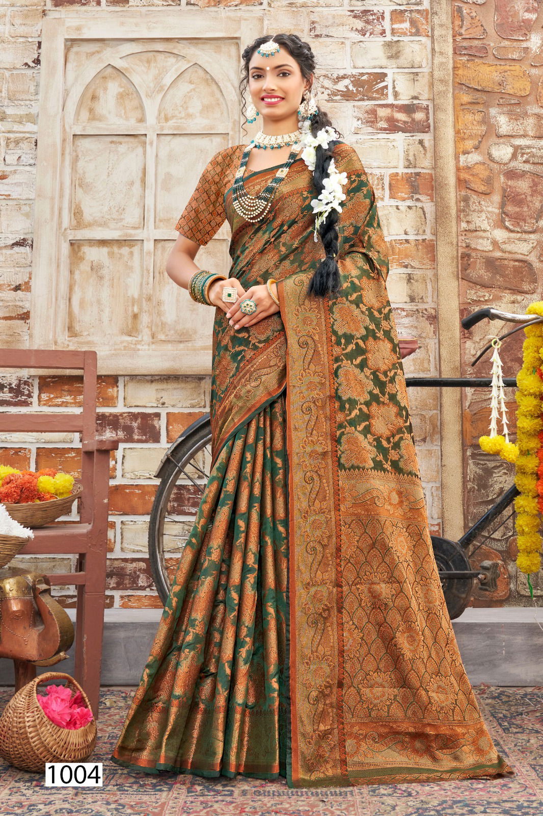 Jhumkaa 3 By Saroj 1001 To 1006 Organza Designer Saree Wholesale Price in Surat
